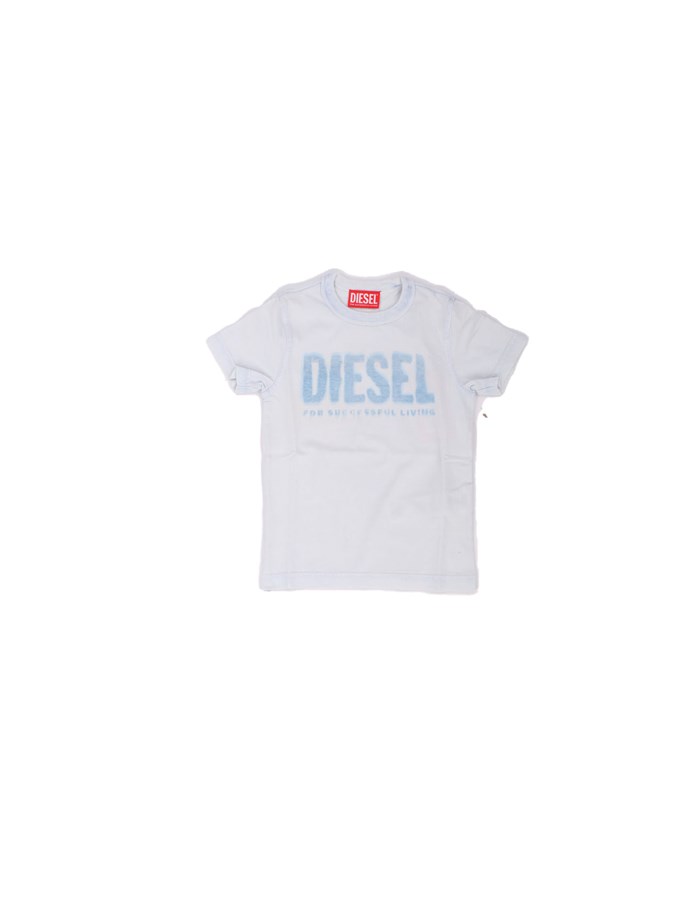 DIESEL T-shirt Manica Corta J01130 Celeste