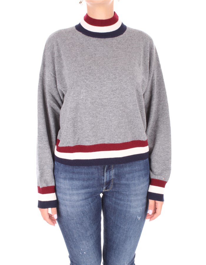 TOMMY HILFIGER High Neck  Grey