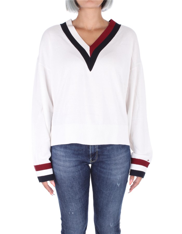 TOMMY HILFIGER V-neck  White