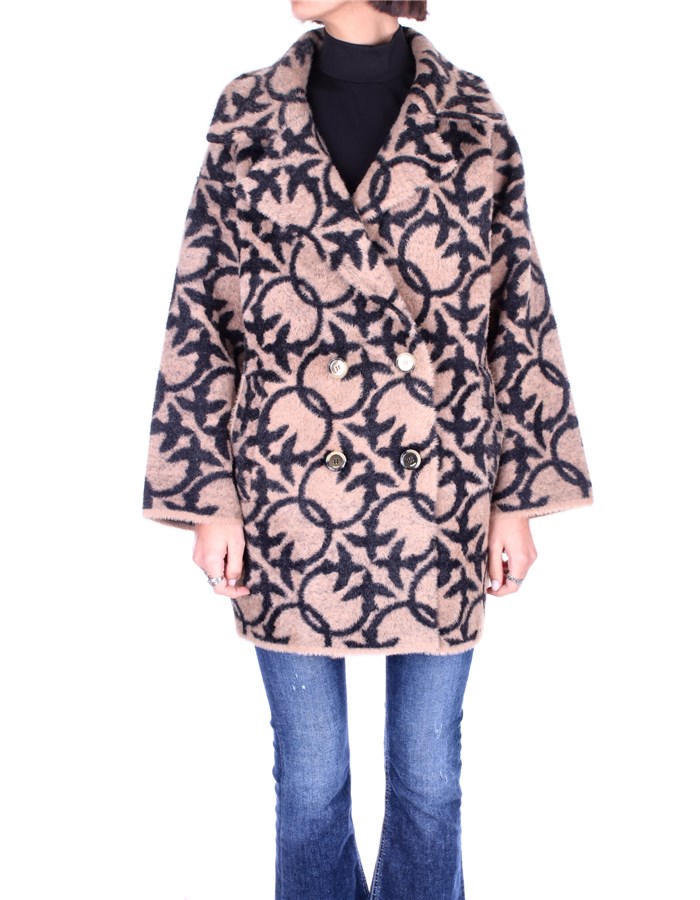 PINKO Overcoat Camel