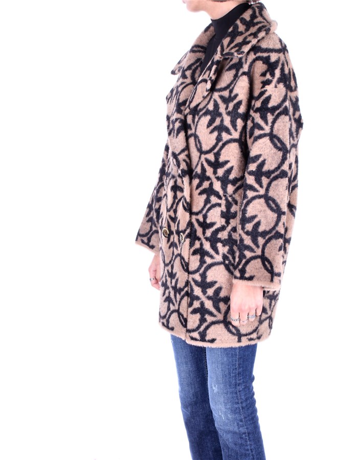 PINKO Overcoat Camel