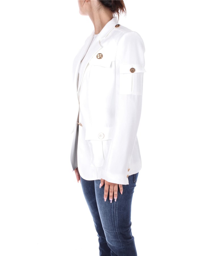 ELISABETTA FRANCHI Blazer Ivory