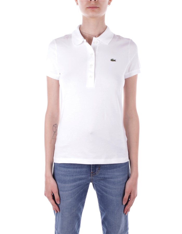 LACOSTE Polo Maniche Corte DF3443 White