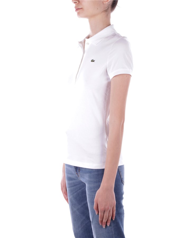 LACOSTE Short sleeves white