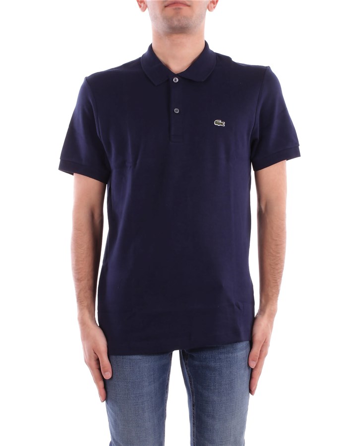LACOSTE Short sleeves Blue