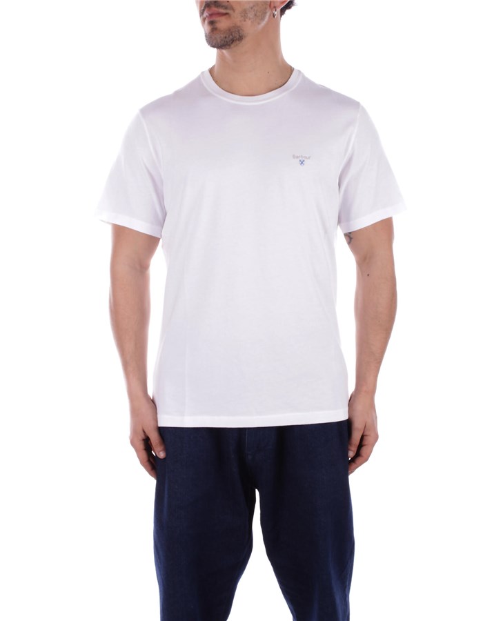 BARBOUR T-shirt Manica Corta MTS0670 Bianco