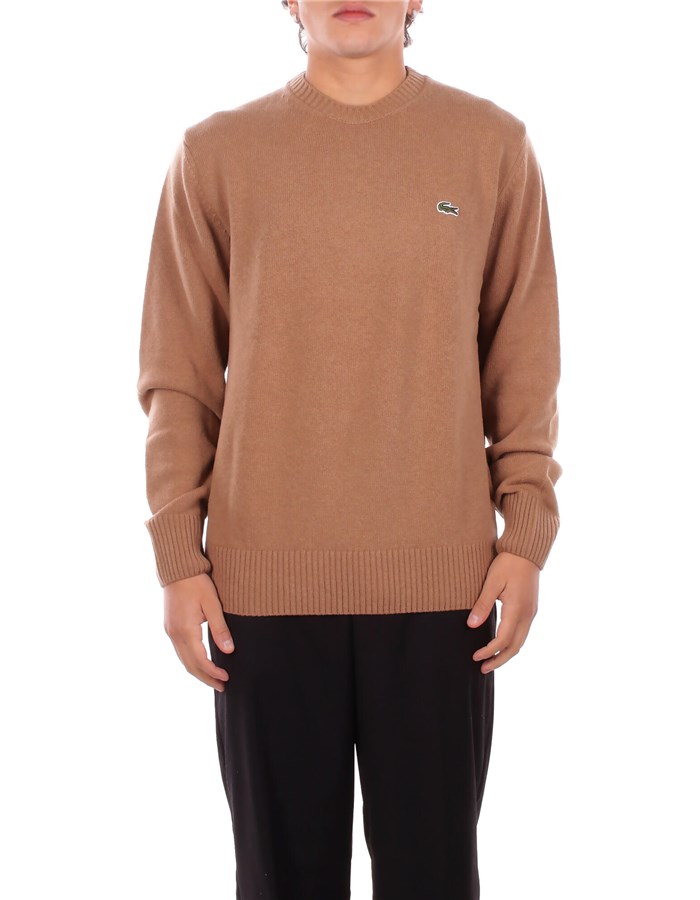 LACOSTE Girocollo Cammello