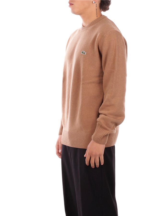 LACOSTE Girocollo Cammello