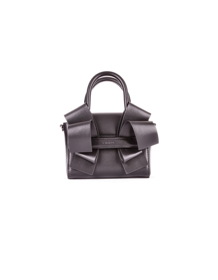 PINKO Hand Bags Black silver