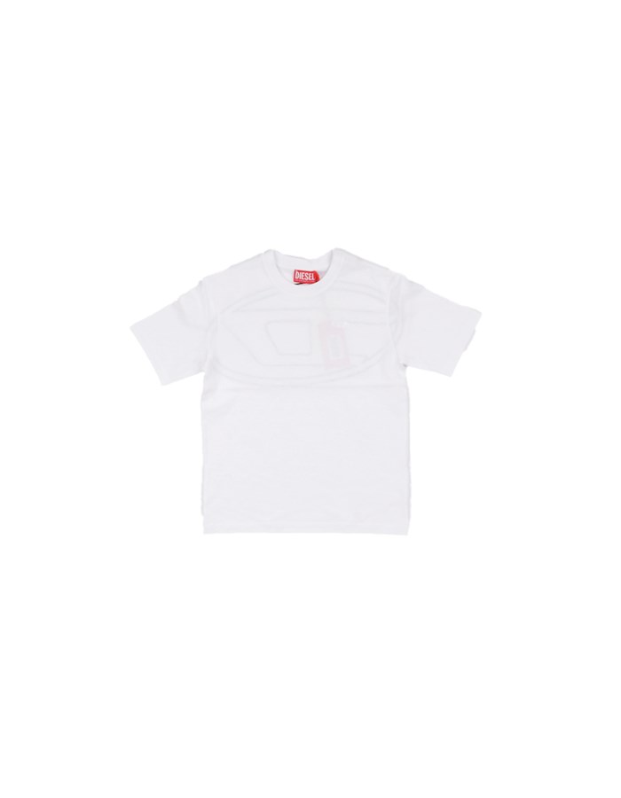 DIESEL Manica Corta Bianco