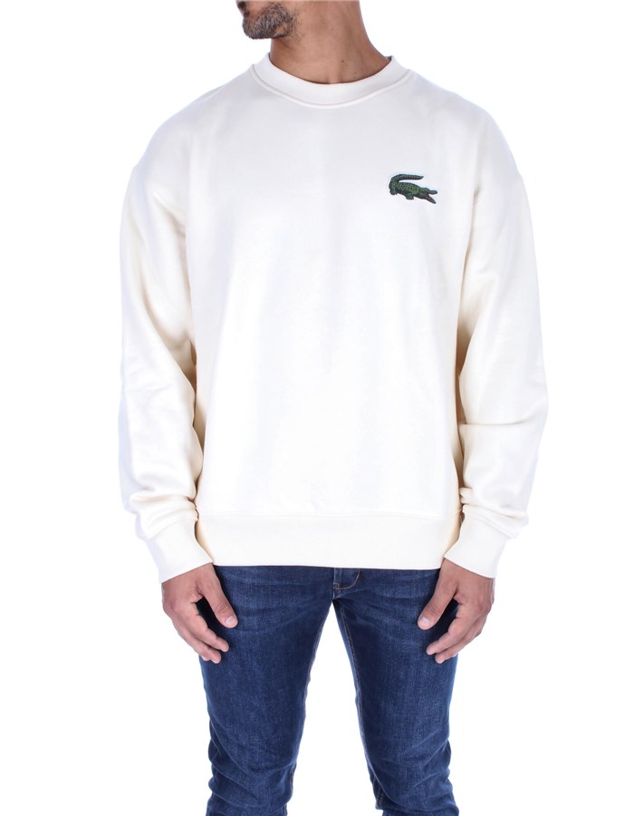 LACOSTE Crewneck  Cream