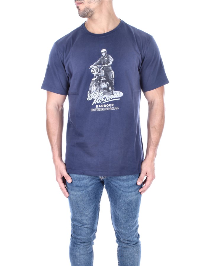 BARBOUR T-shirt Manica Corta MTS1209 MTS Navy