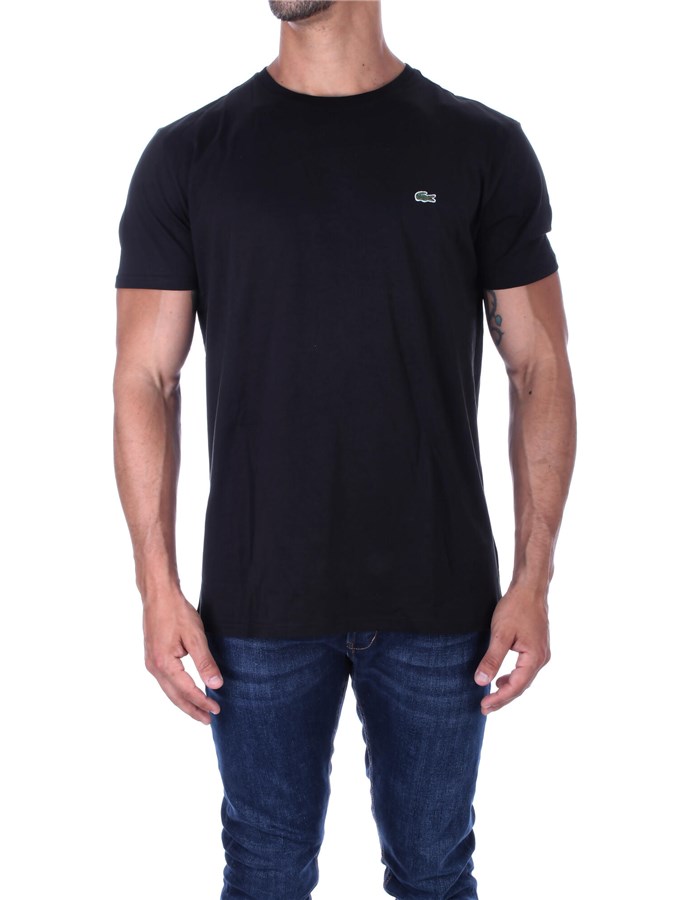 LACOSTE Short sleeve Black