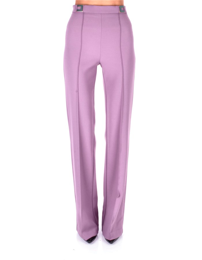 ELISABETTA FRANCHI Palazzo pants Candy Violet