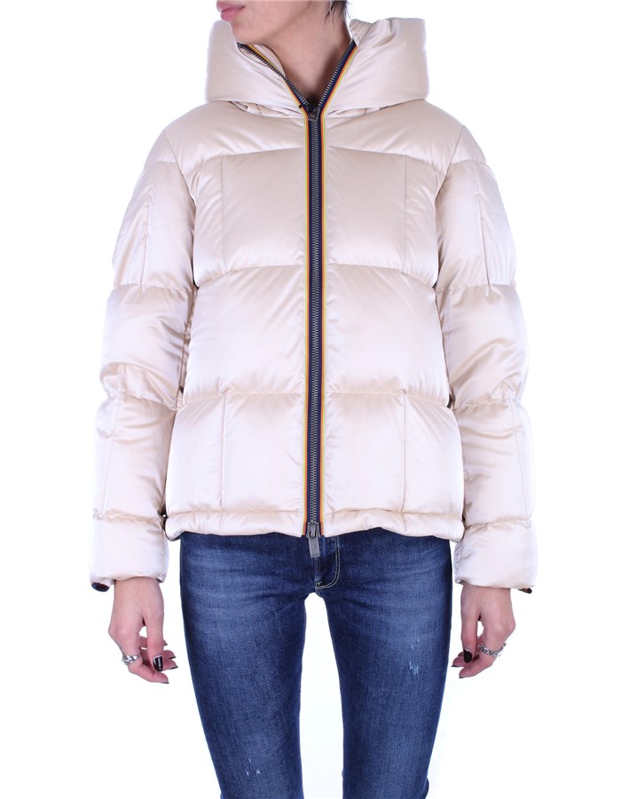 KWAY Jackets Beige Metal