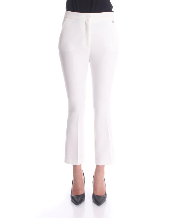 LIU JO Pantaloni Cropped CA3234 T2200 Star white