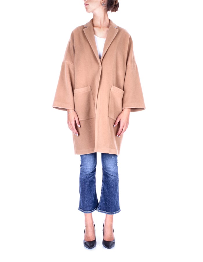 SEMICOUTURE poncho Camel