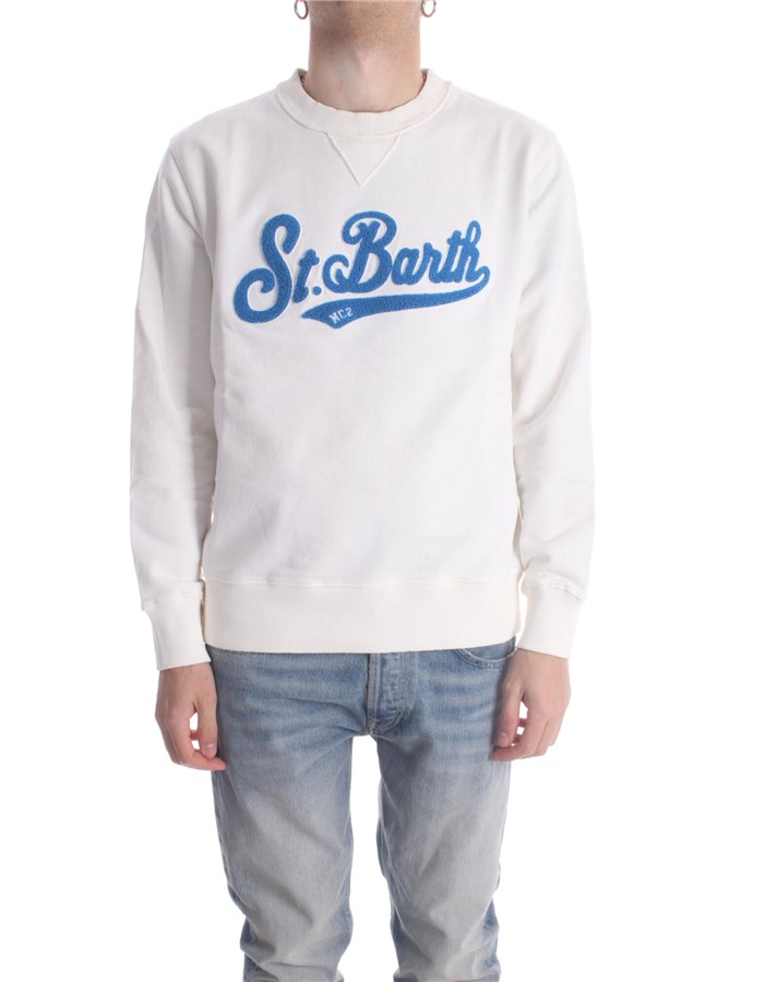 MC2 SAINT BARTH Crewneck  White 01