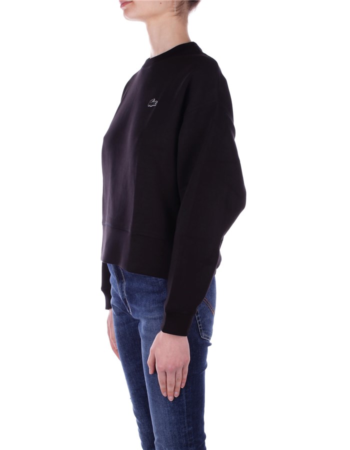 LACOSTE Felpe Girocollo Nero