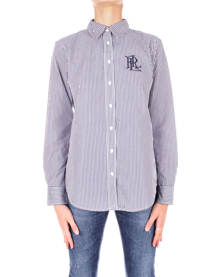RALPH LAUREN Blouses White blue