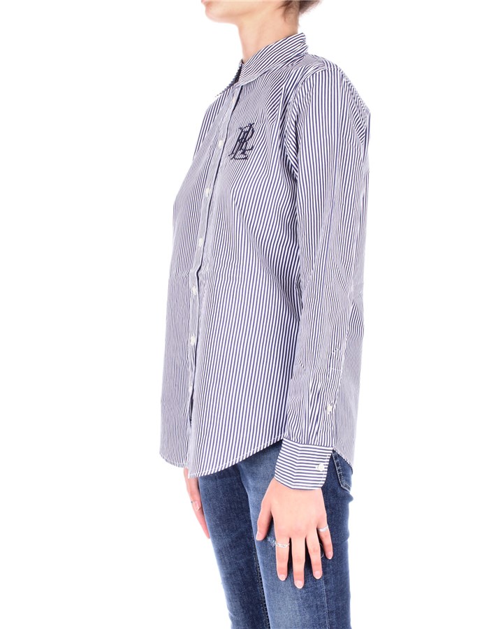 RALPH LAUREN Blouses White blue