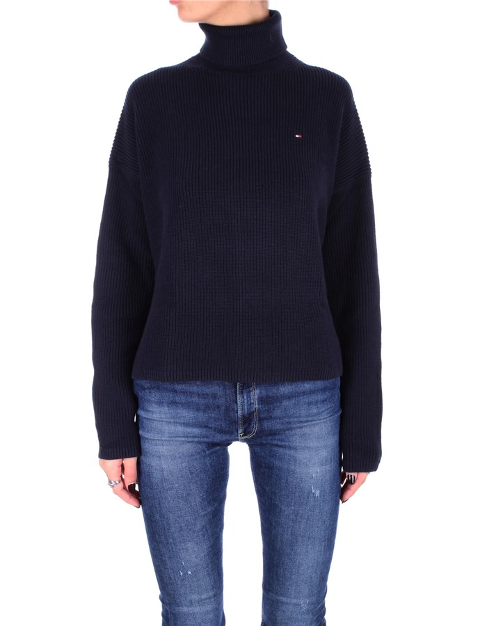 TOMMY HILFIGER High Neck  Blue