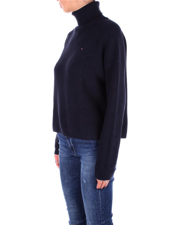 TOMMY HILFIGER High Neck  Blue