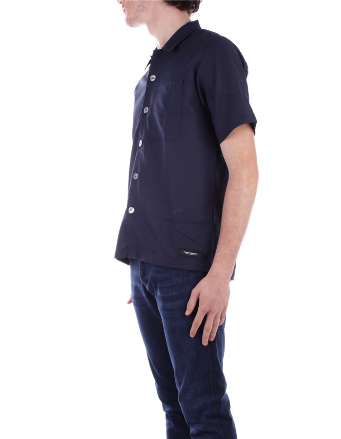 PAOLO PECORA Short sleeve shirts Blue