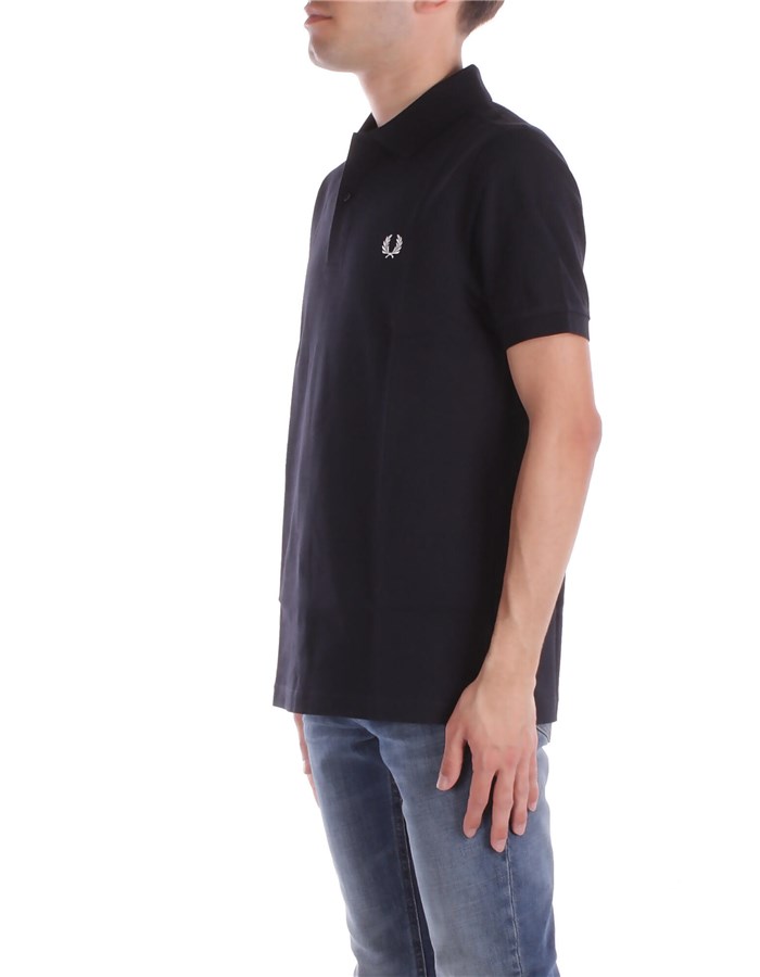 FRED PERRY Maniche Corte Navy