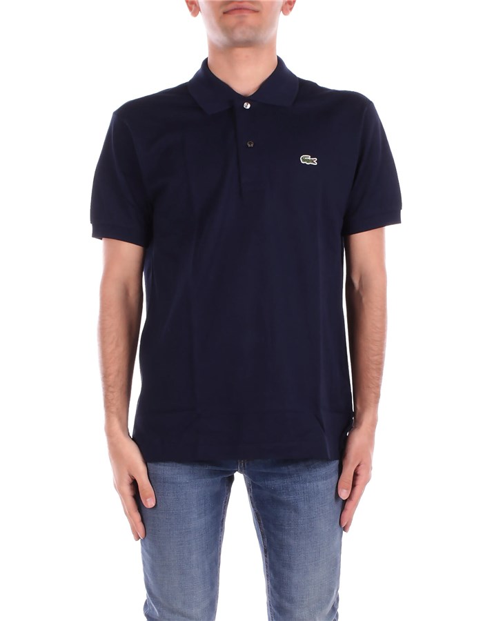 LACOSTE Short sleeves Blue
