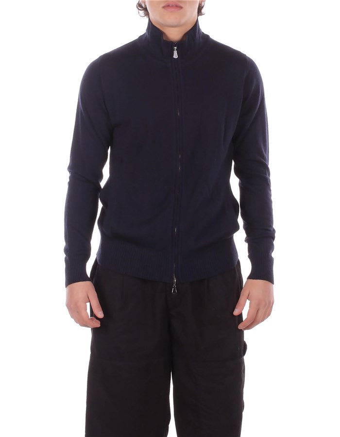 ALPHA STUDIO Collo Alto Blu notte