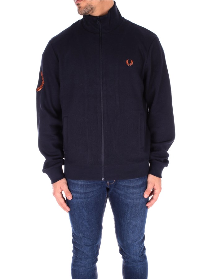 FRED PERRY Con Zip Navy