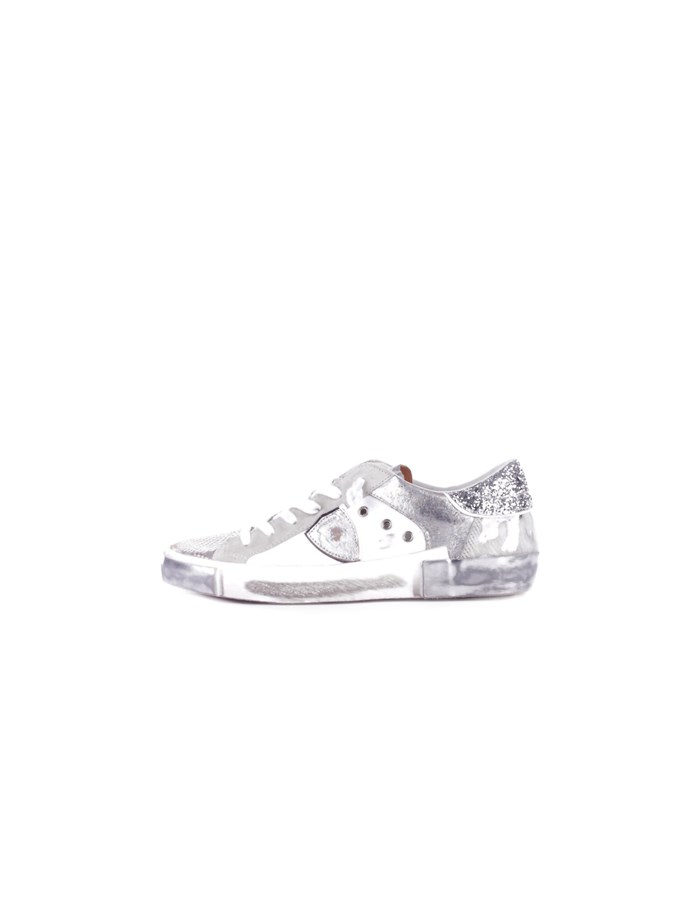 PHILIPPE MODEL PARIS Sneakers Basse PRLD Bianco argento