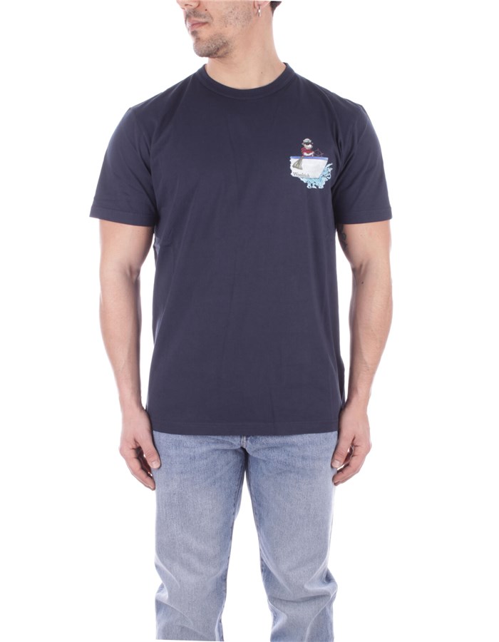 WOOLRICH T-shirt Short sleeve CFWOTE0128MRUT2926 Blue