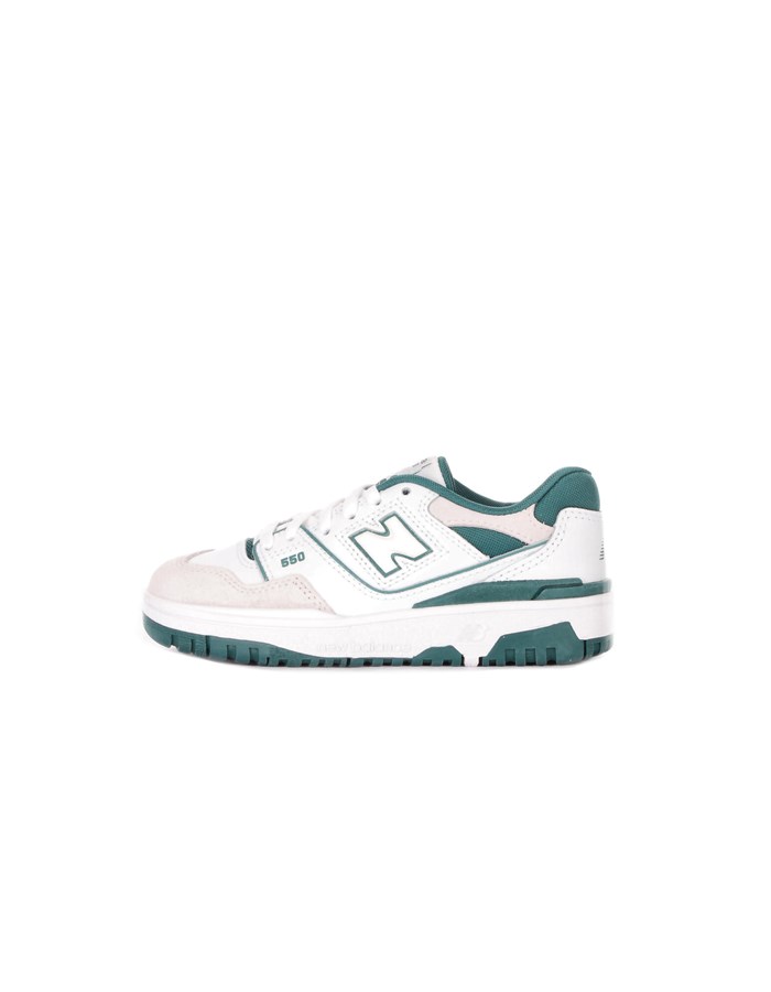 NEW BALANCE Sneakers Alte PSB550 Bianco verde