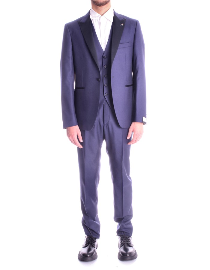 TAGLIATORE Single-breasted suits Marine