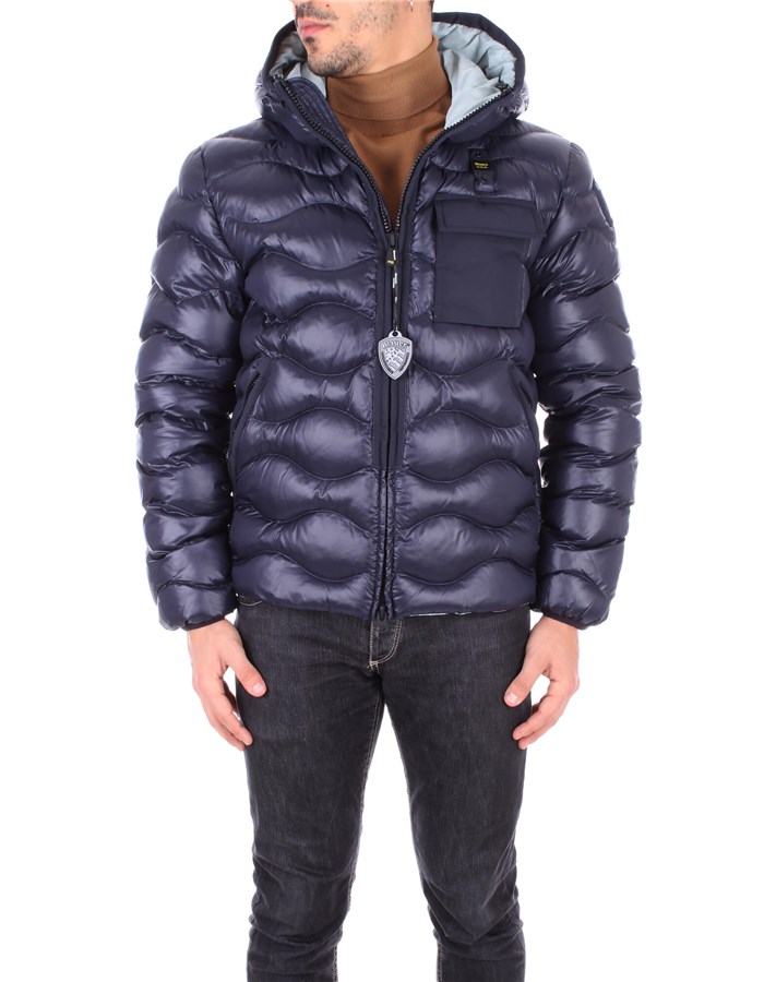 BLAUER Jackets Blue