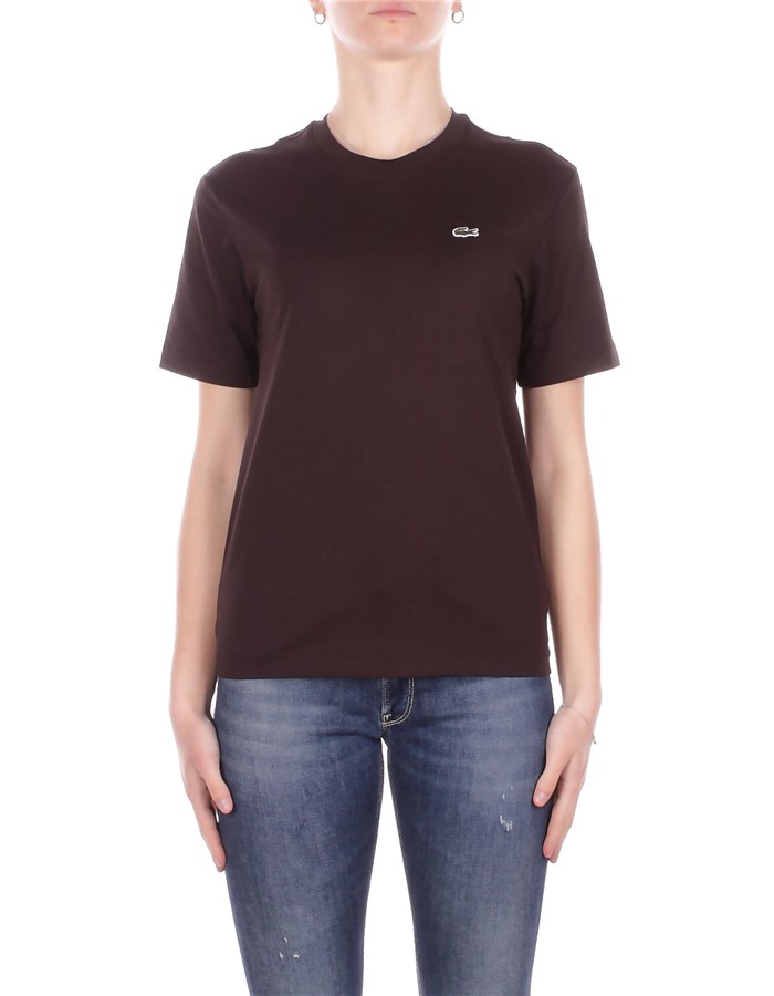 LACOSTE T-shirt Brown