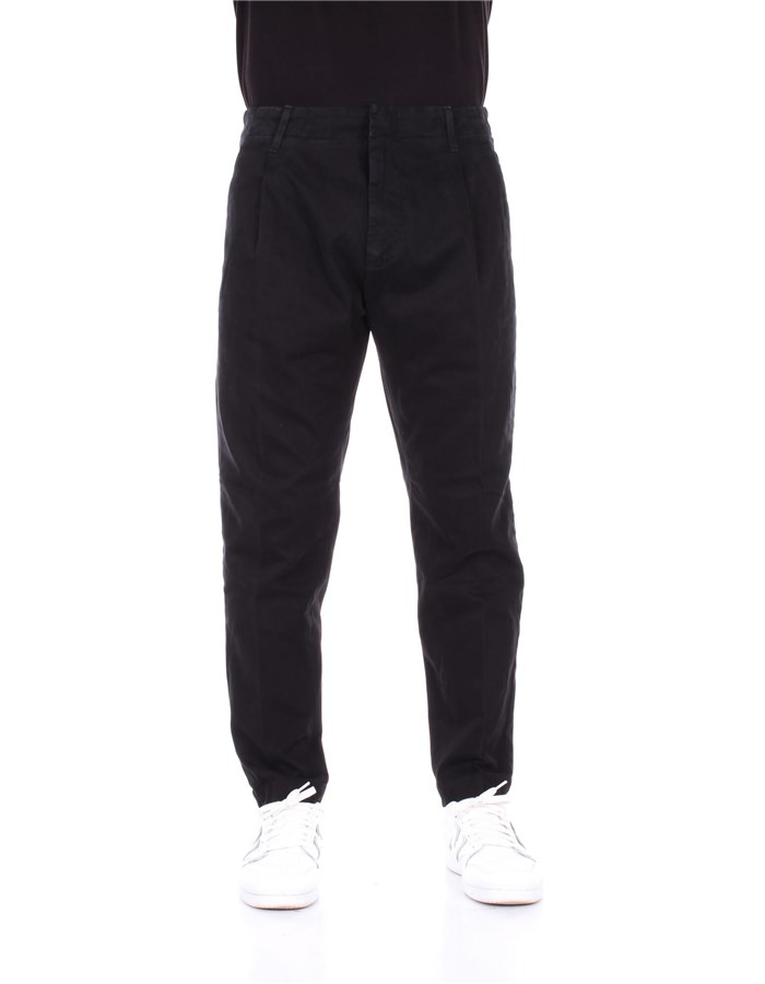 DONDUP Pantaloni Chino UP630 GSE043 PTD Nero