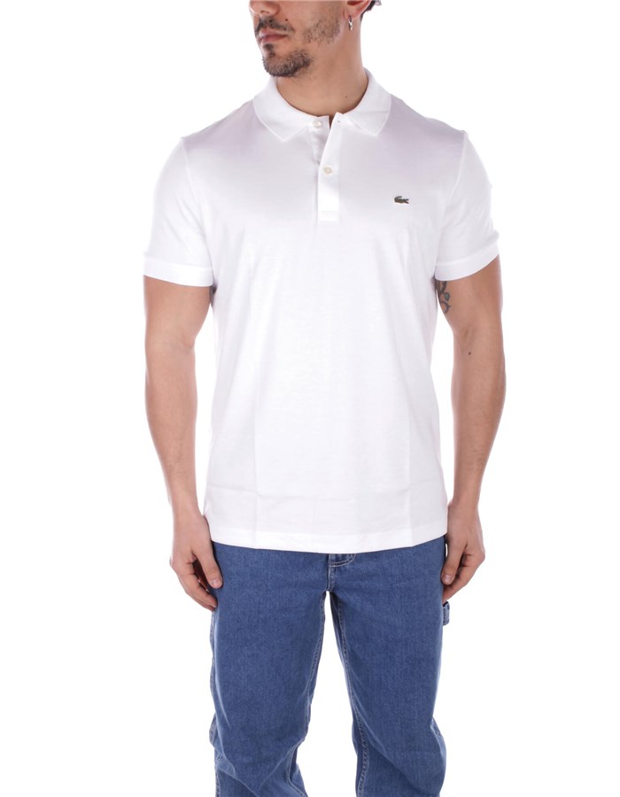 LACOSTE Polo shirt Short sleeves DH2050 White