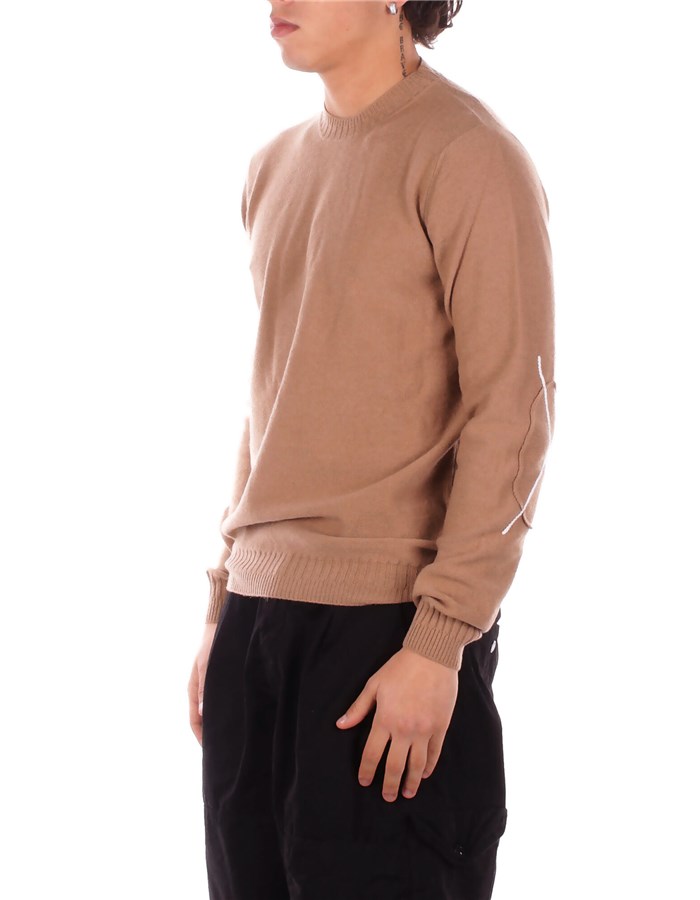 ALPHA STUDIO Girocollo Cammello