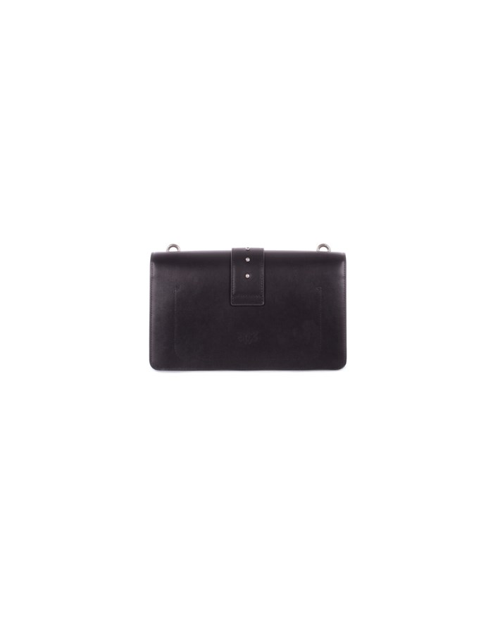 PINKO Shoulder Bags Black silver
