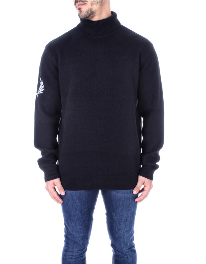 FRED PERRY High Neck  Black