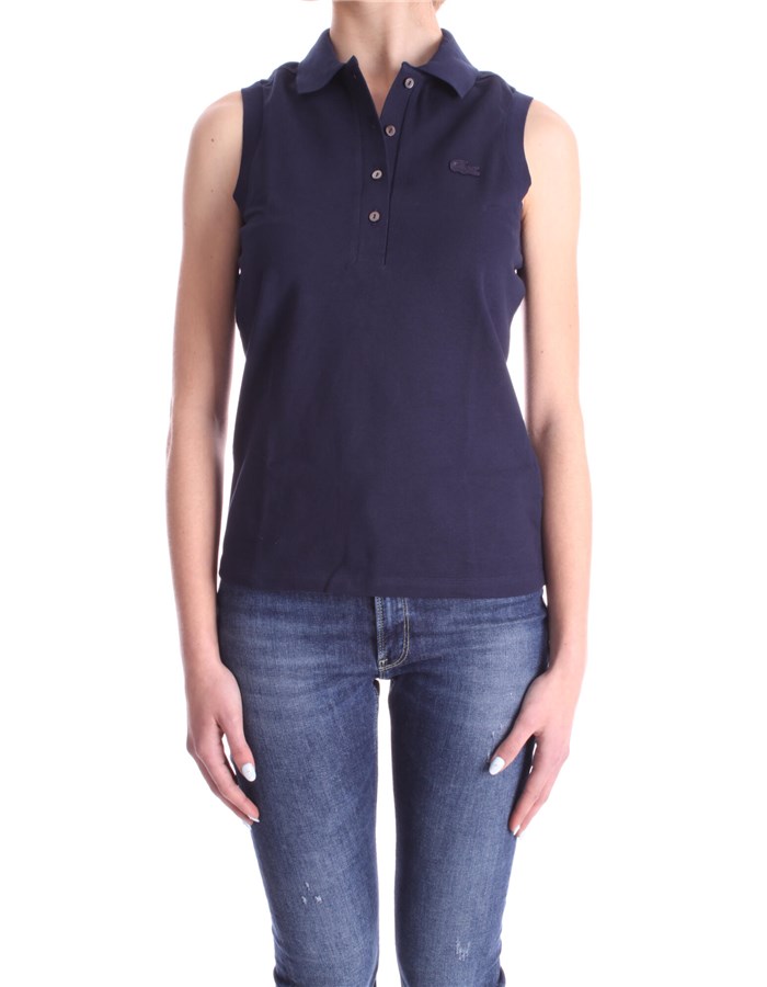 LACOSTE Knitted vest Blue