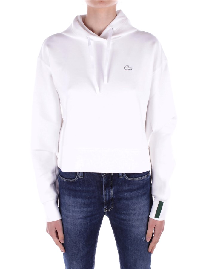 LACOSTE Con Cappuccio Bianco
