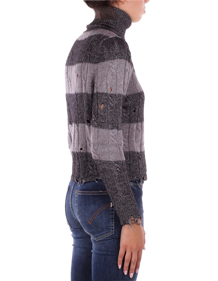 SOLOTRE Maglieria Collo Alto Donna M3F0031 4 