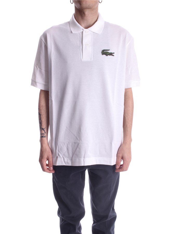 LACOSTE Short sleeves White