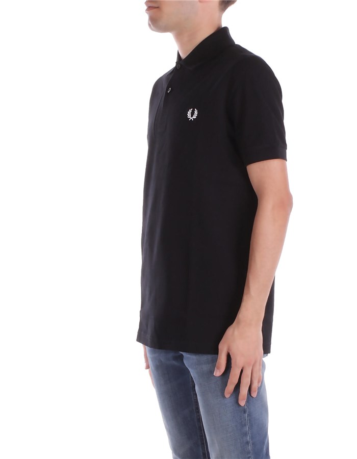 FRED PERRY Maniche Corte Black