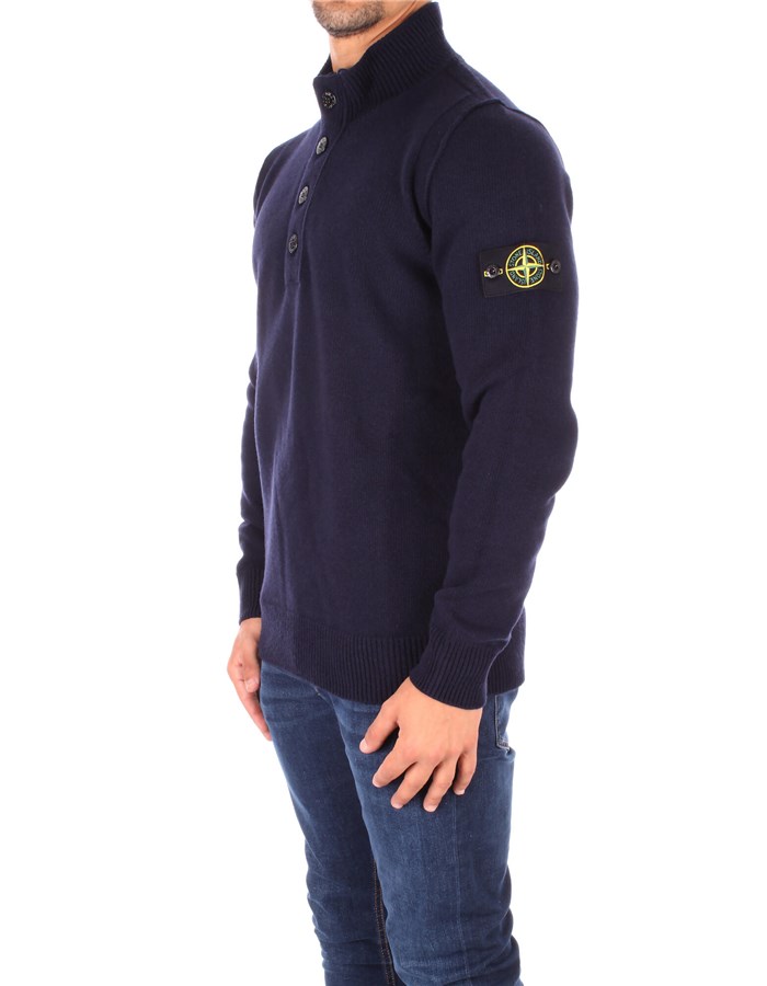 STONE ISLAND High Neck  Blue