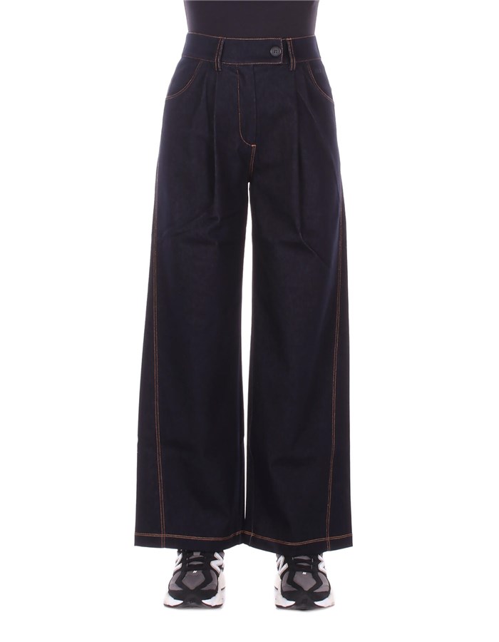 MAX MARA Pantalone Blu navy